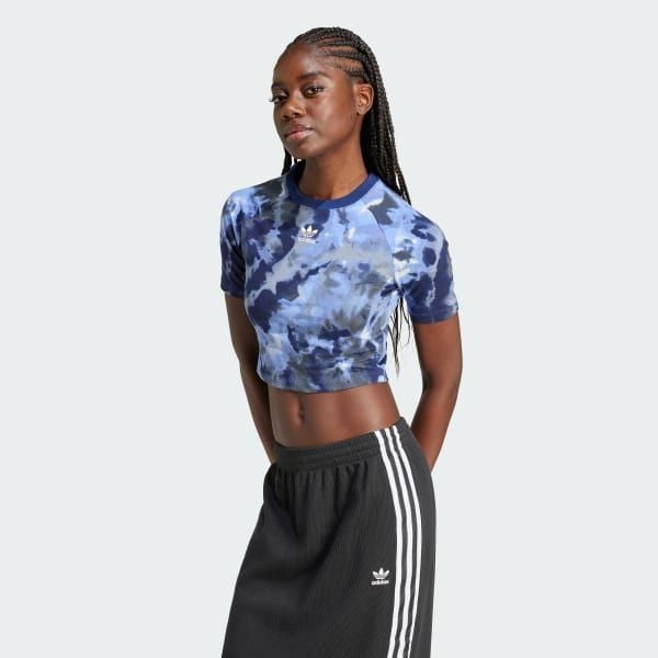 Áo Baby Tee adidas màu loang Nữ - IZ1860