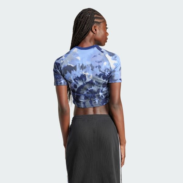 Áo Baby Tee adidas màu loang Nữ - IZ1860