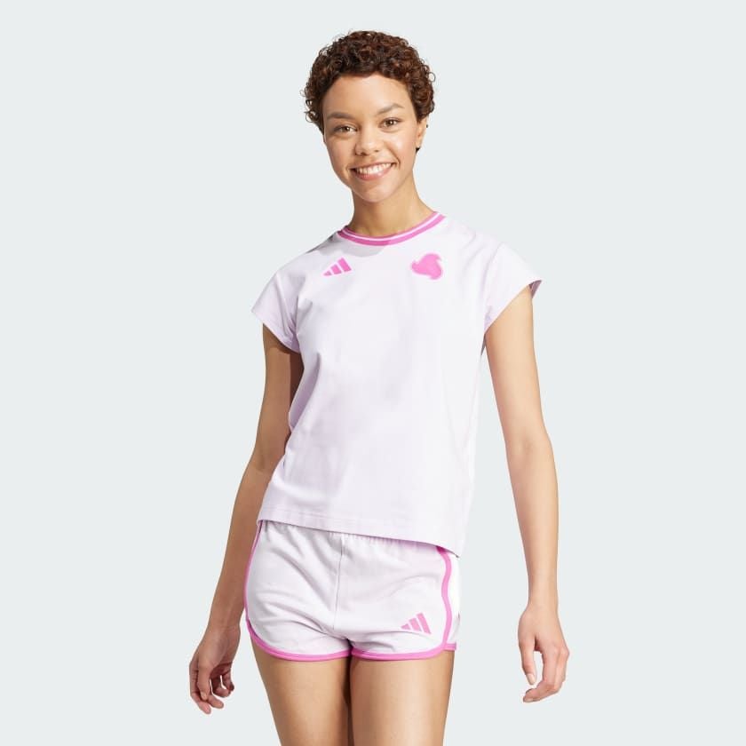 Áo Baby Tee adidas Tiro 3 sọc Nữ - JC8208