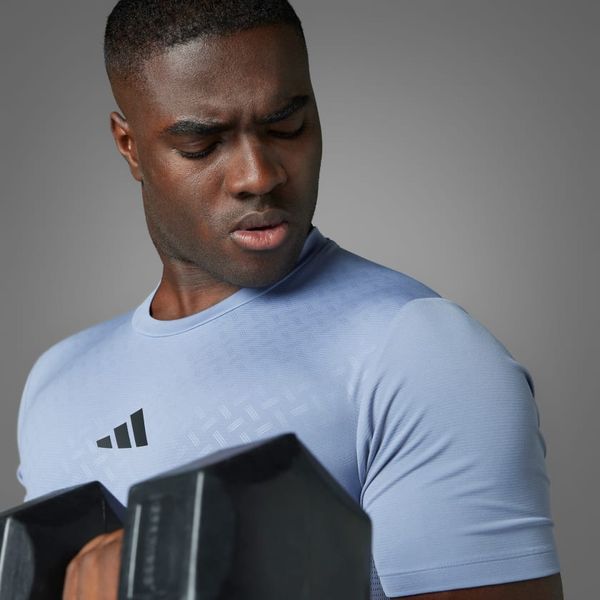 Áo T-shirt tập luyện adidas Power 3 sọc Nam - JI8216