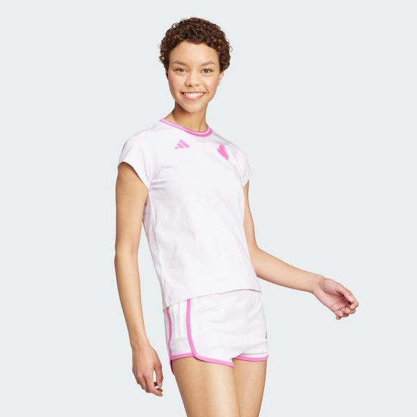Áo Baby Tee adidas Tiro 3 sọc Nữ - JC8208