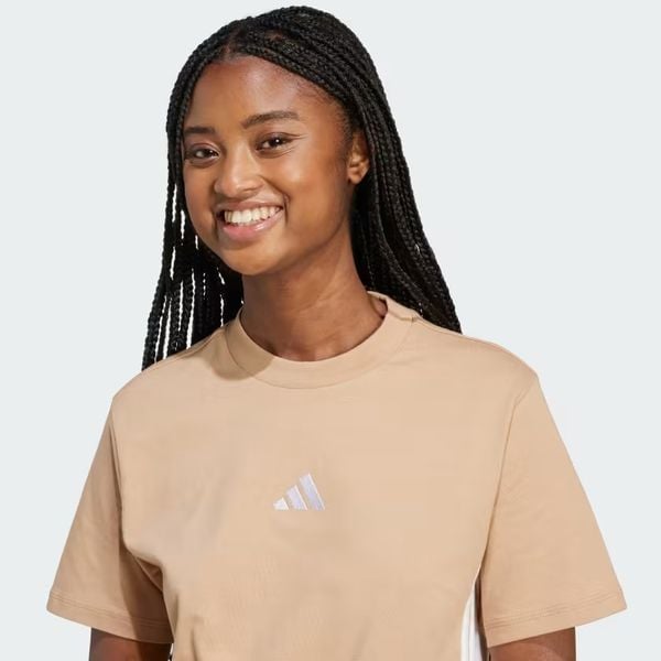 Áo T-shirt adidas Essentials 3 sọc Nữ - JX7616