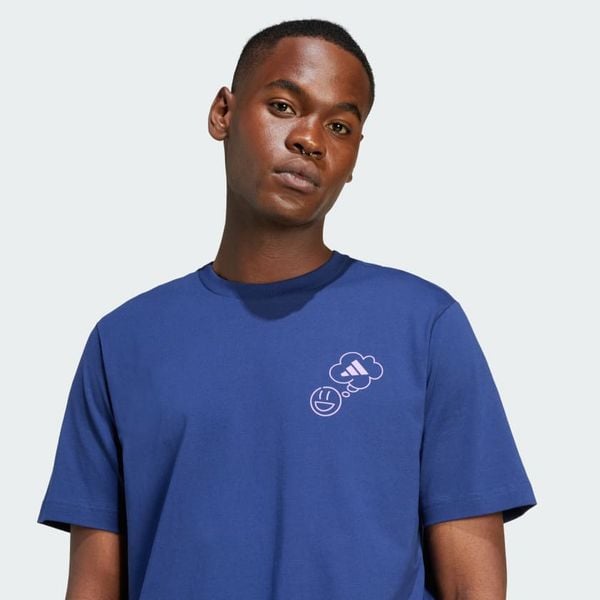 Áo T-shirt adidas Graphic Lounge Verbiage Circle Nam - JJ3990