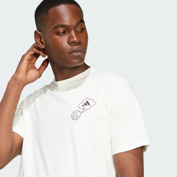 Áo T-shirt adidas Graphic Lounge Verbiage Circle Nam - JJ3988