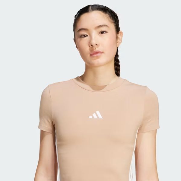 Áo Baby Tee adidas Essentials 3 sọc Nữ - JX7588