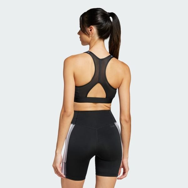 Áo bra tập luyện adidas Medium Support Powerimpact 3 sọc Nữ - JH1458