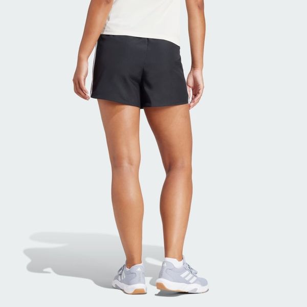 Quần short tập luyện adidas 3 sọc cạp cao Nữ - JF4359