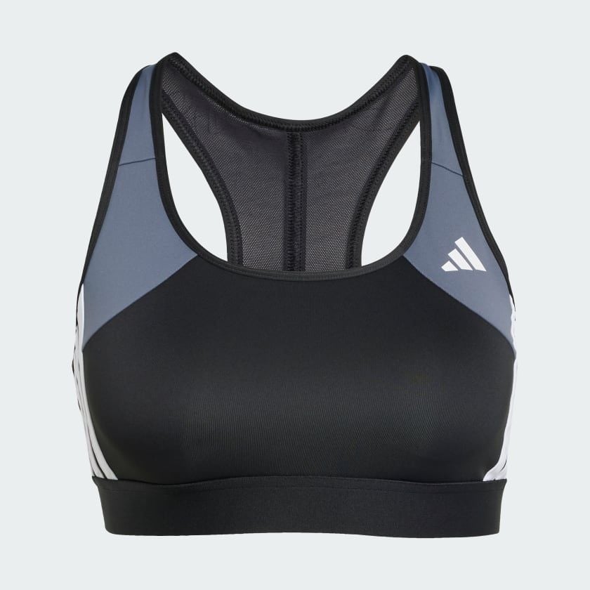 Áo bra tập luyện adidas Medium Support Powerimpact 3 sọc Nữ - JH1458