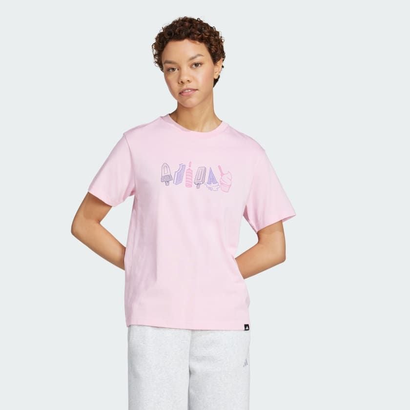 Áo T-shirt adidas Lounge Food Nữ - JN8272