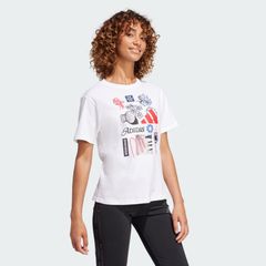Áo T-shirt adidas Graphic Codes Photoreal Nữ - JN9097