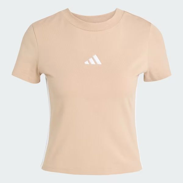 Áo Baby Tee adidas Essentials 3 sọc Nữ - JX7588