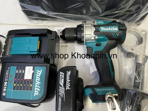 Máy khoan Makita XPH14 (Thân máy, một pin 5Ah, sạc 220V)