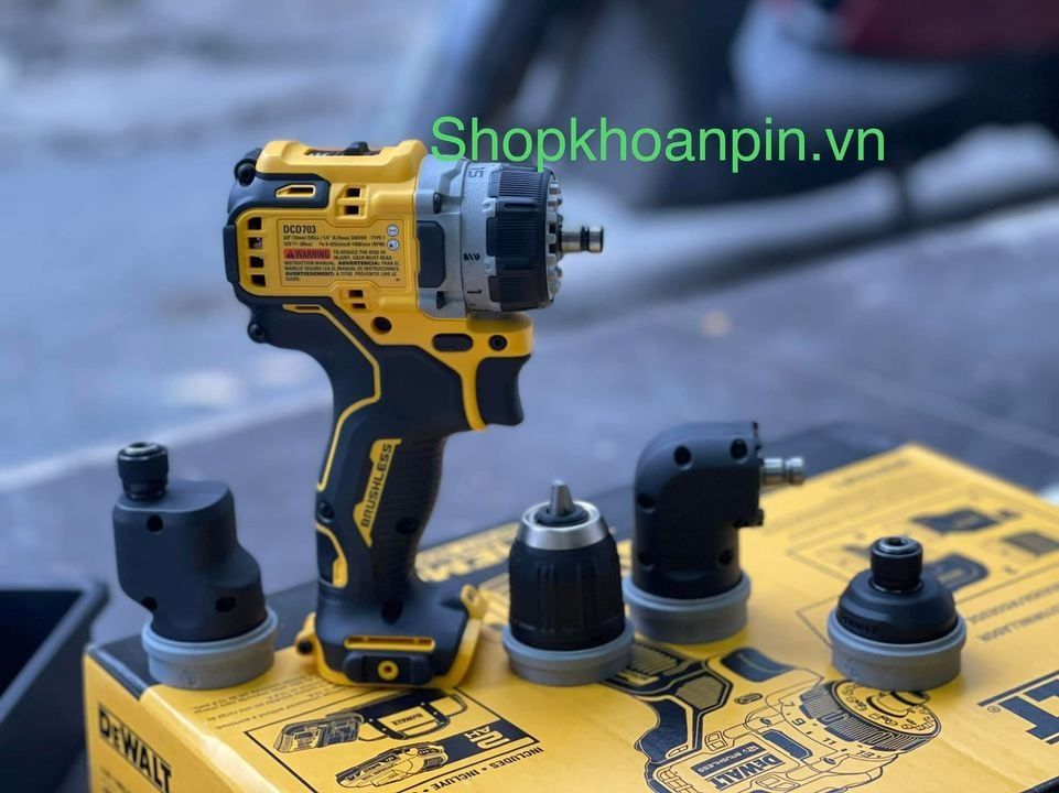 MÁY KHOAN PIN DEWALT DCD703F1-2