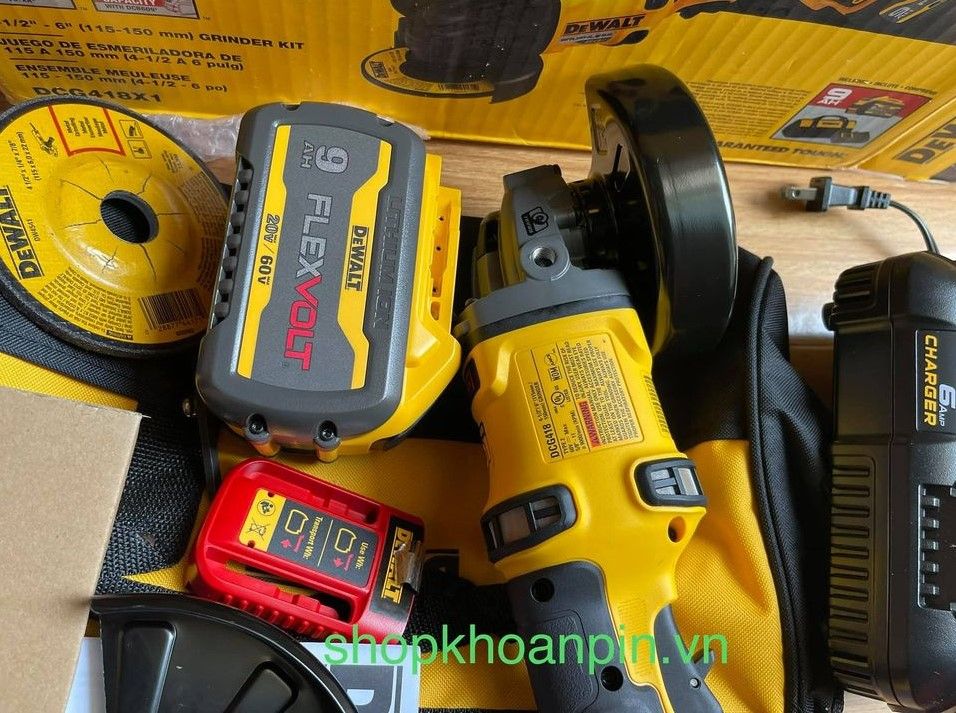 MÁY MÀI PIN DEWALT DCG418X1-4