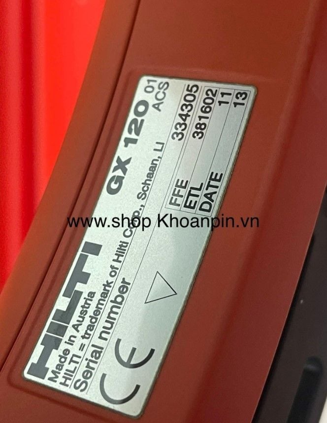 SÚNG BẮN ĐINH BÊ TÔNG DÙNG GAS HILTI GX120-4