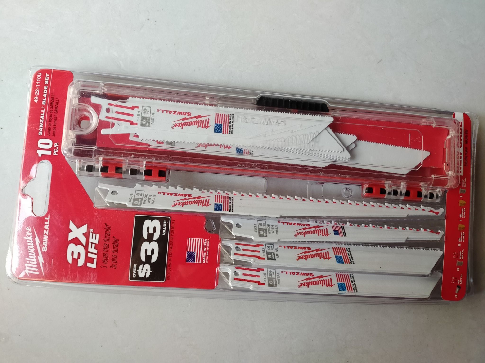 Lưỡi cưa kiếm Milwaukee made in USA (20 lưỡi)