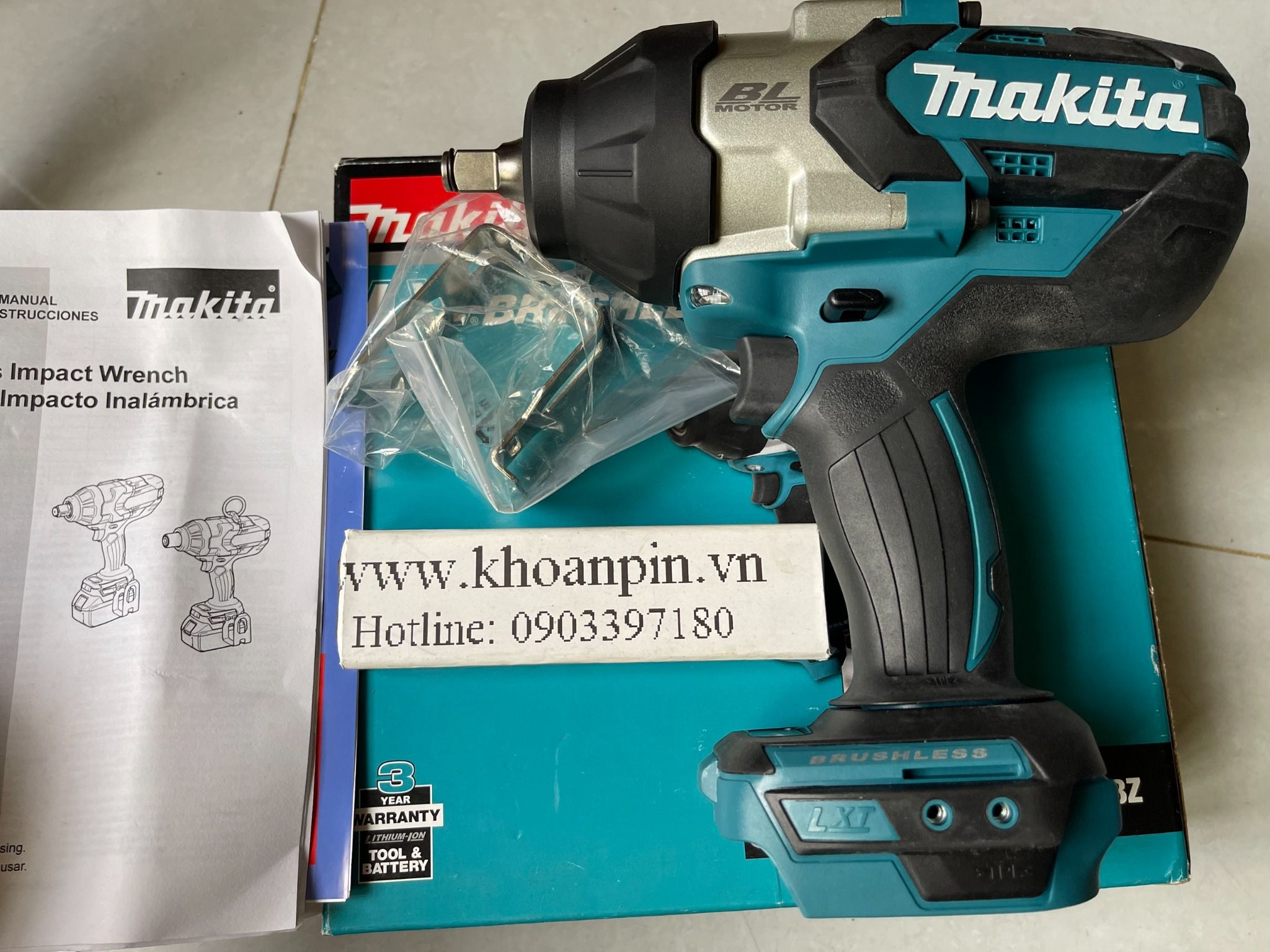 May si t bu long Makita XWT08Z May Khoan Pin Tung Power Tool
