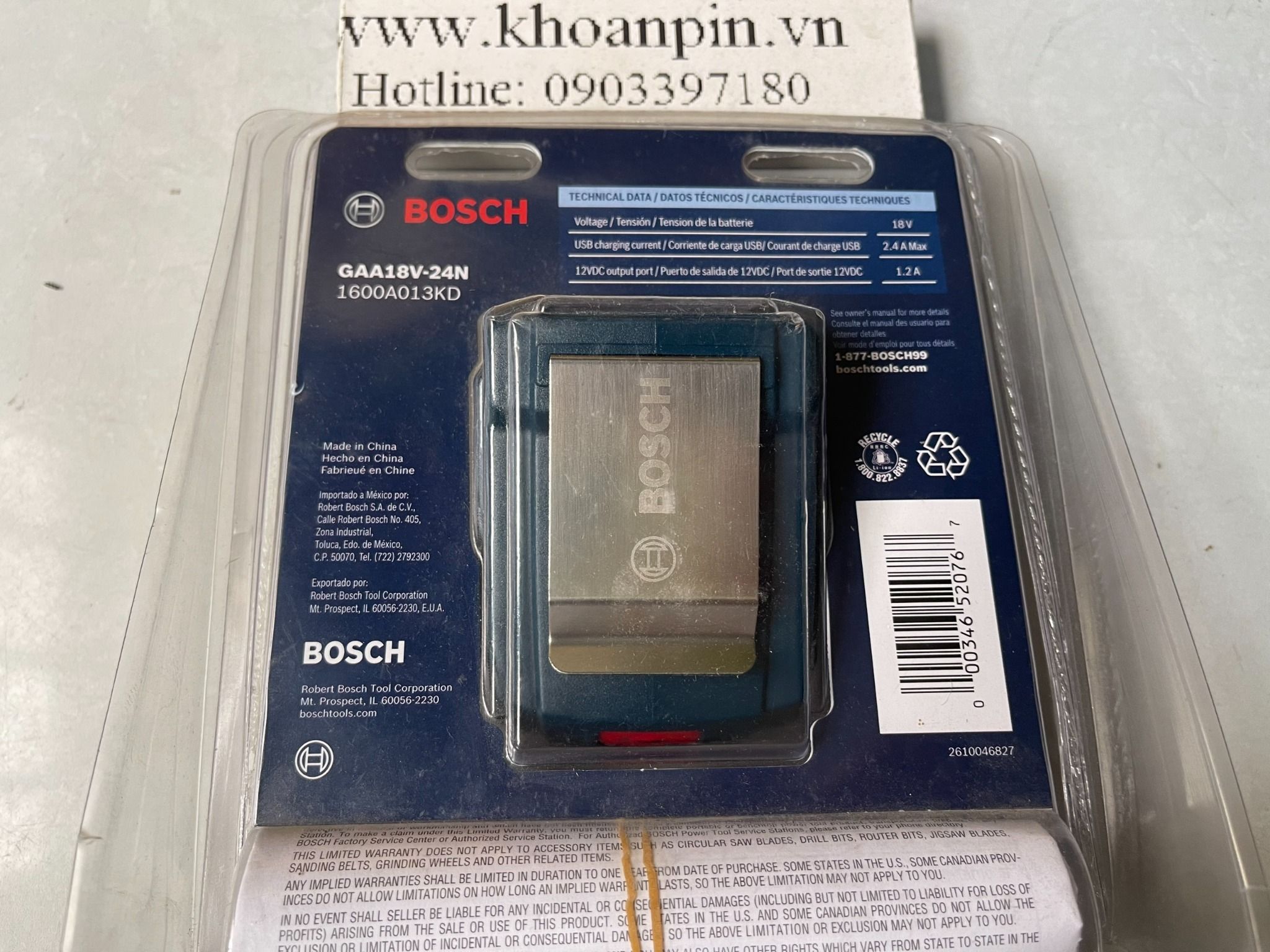 Dock sạc Bosch GAA 18V-24N