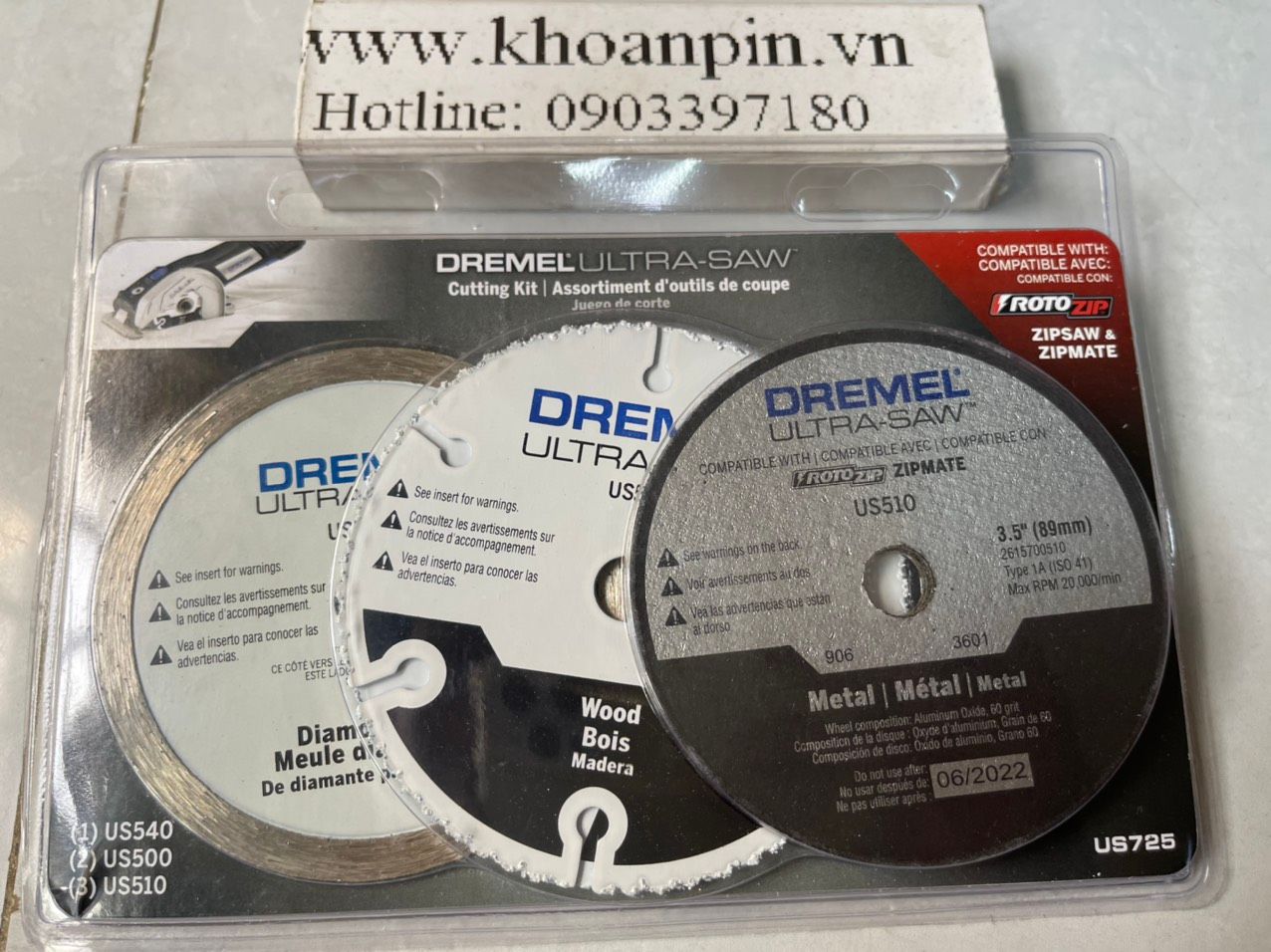 Bộ 6 mảnh lưỡi cưa Dremel US725