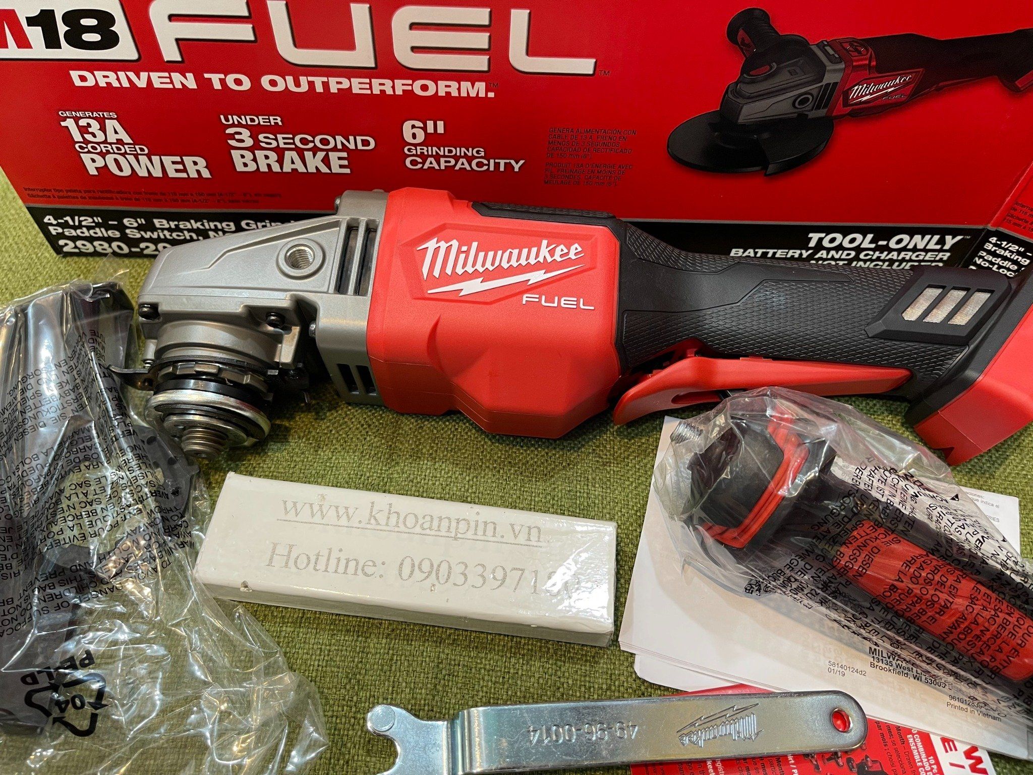 Máy mài pin Milwaukee 2980 M18