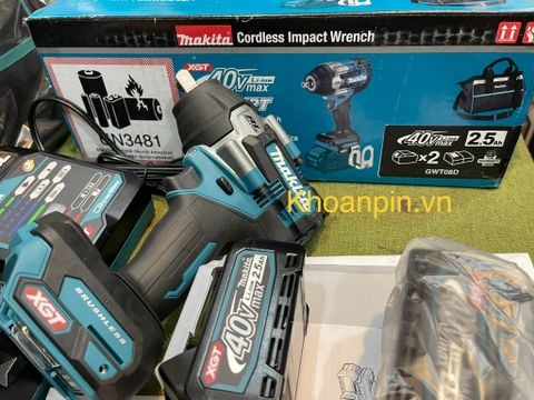 Máy siết bu lông Makita 40V GWT08D