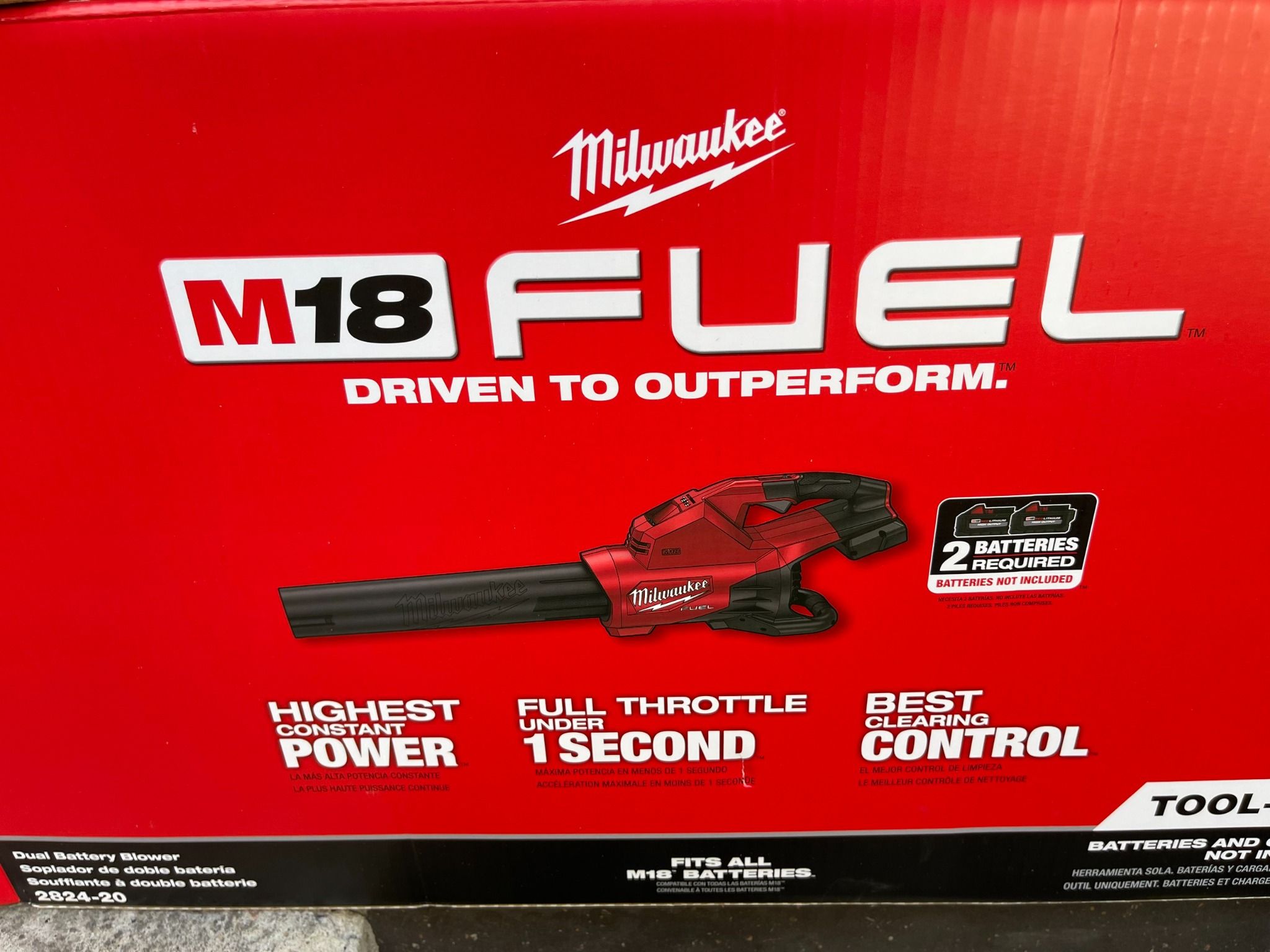 Máy thổi bụi Milwaukee 2824,M18 FBL body