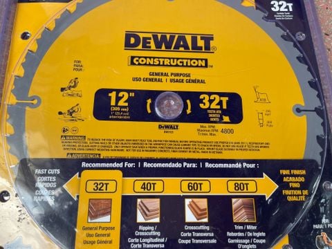 lưỡi cắt gỗ 305mm DEWALT DW3123 usa