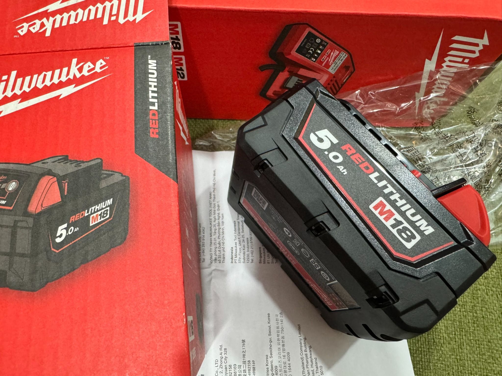 Pin Milwaukee 5.0Ah REDLITHIUM-ION 18V