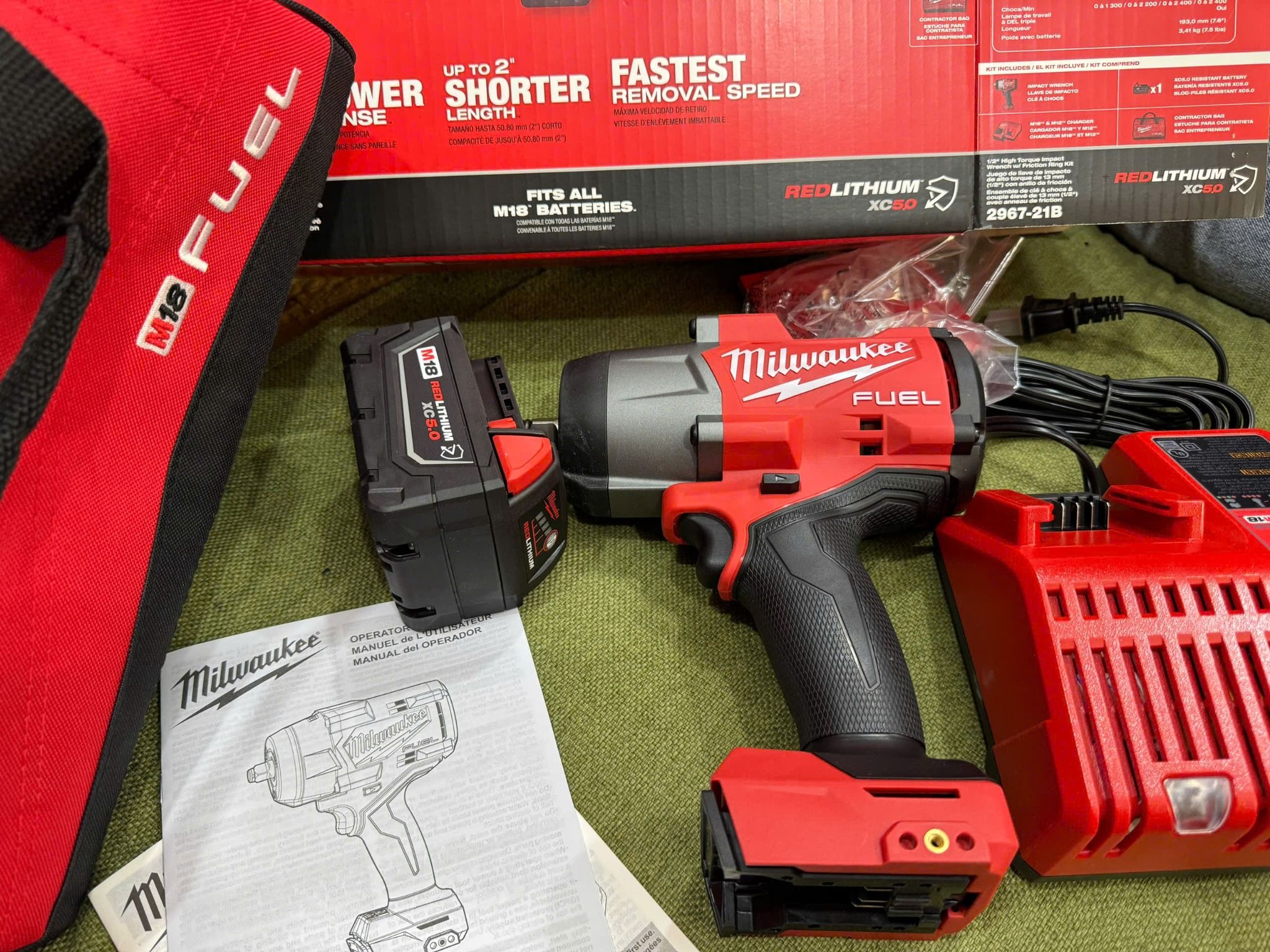 Combo Bù lông Milwaukee 2967 m18 new