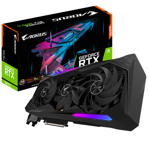  VGA GIGABYTE AORUS GeForce RTX™ 3070 Ti MASTER 8G (GV-N307TAORUS M-8GD) 