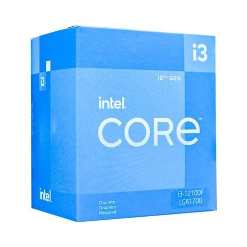  CPU Intel Core i3 12100F (3.3GHz Turbo 4.3GHz, 4 nhân 8 luồng, 12MB Cache, 60W) – SK LGA 1700 