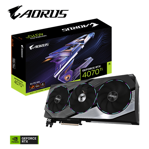  VGA GIGABYTE AORUS GeForce RTX™ 4070 Ti ELITE 12G (GV-N407TAORUS E-12GD) 