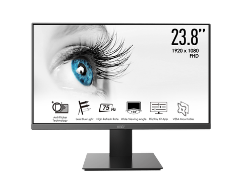  Màn Hình MSI PRO MP241X (23.8 inch - FHD - VA - 75Hz - 8ms - AdaptiveSync - DisplayKit) 