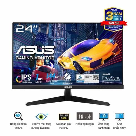  Màn hình gaming Asus VY249HGE (23.8Inch/ Full HD/ 1ms/ 144Hz/ 250cd/m2/ IPS) 