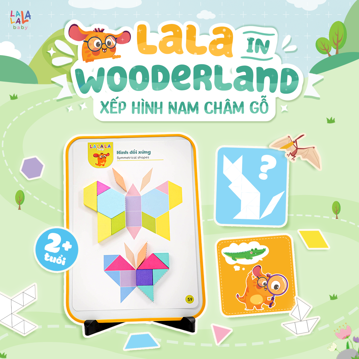  Xếp hình gỗ nam châm Lala wooderland 278 chi tiết 
