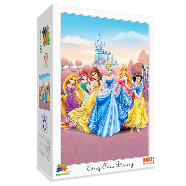  Đồ chơi xếp hình Minh Châu 150 mảnh 20x30cm CÔNG CHÚA DISNEY 