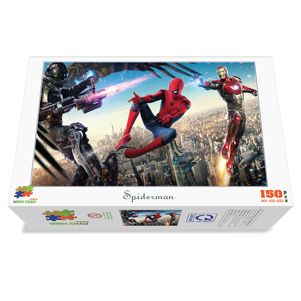  Đồ chơi xếp hình Minh Châu 150 mảnh 20x30cm Spiderman 