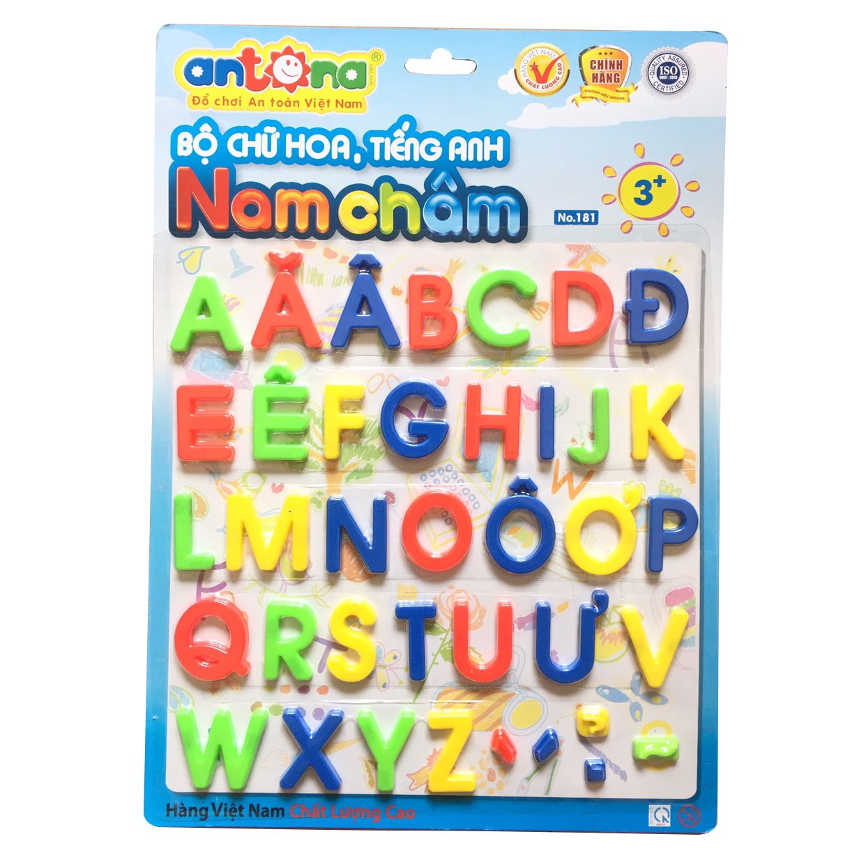  Vỉ chữ nam châm tiếng anh 