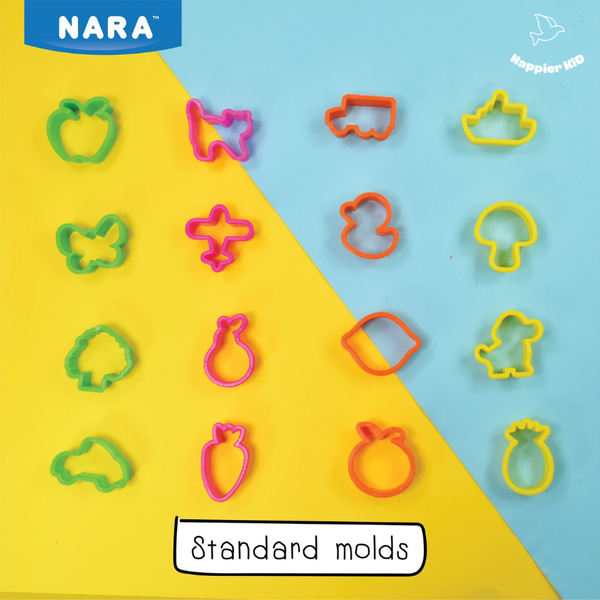  16 khuôn nặn tạo hình đất sét 16SMR Nara Thái Lan 