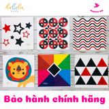  Thẻ decal dán tường kích thích thị giác cho trẻ sơ sinh, thương hiệu Lalala baby 