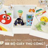  Bộ đồ chơi thủ công cắt dán, gấp giấy, tô màu Lalala baby 