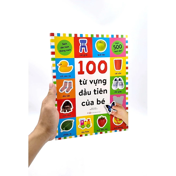  Sách dán hình thông minh - 100 từ vựng đầu tiên của bé 