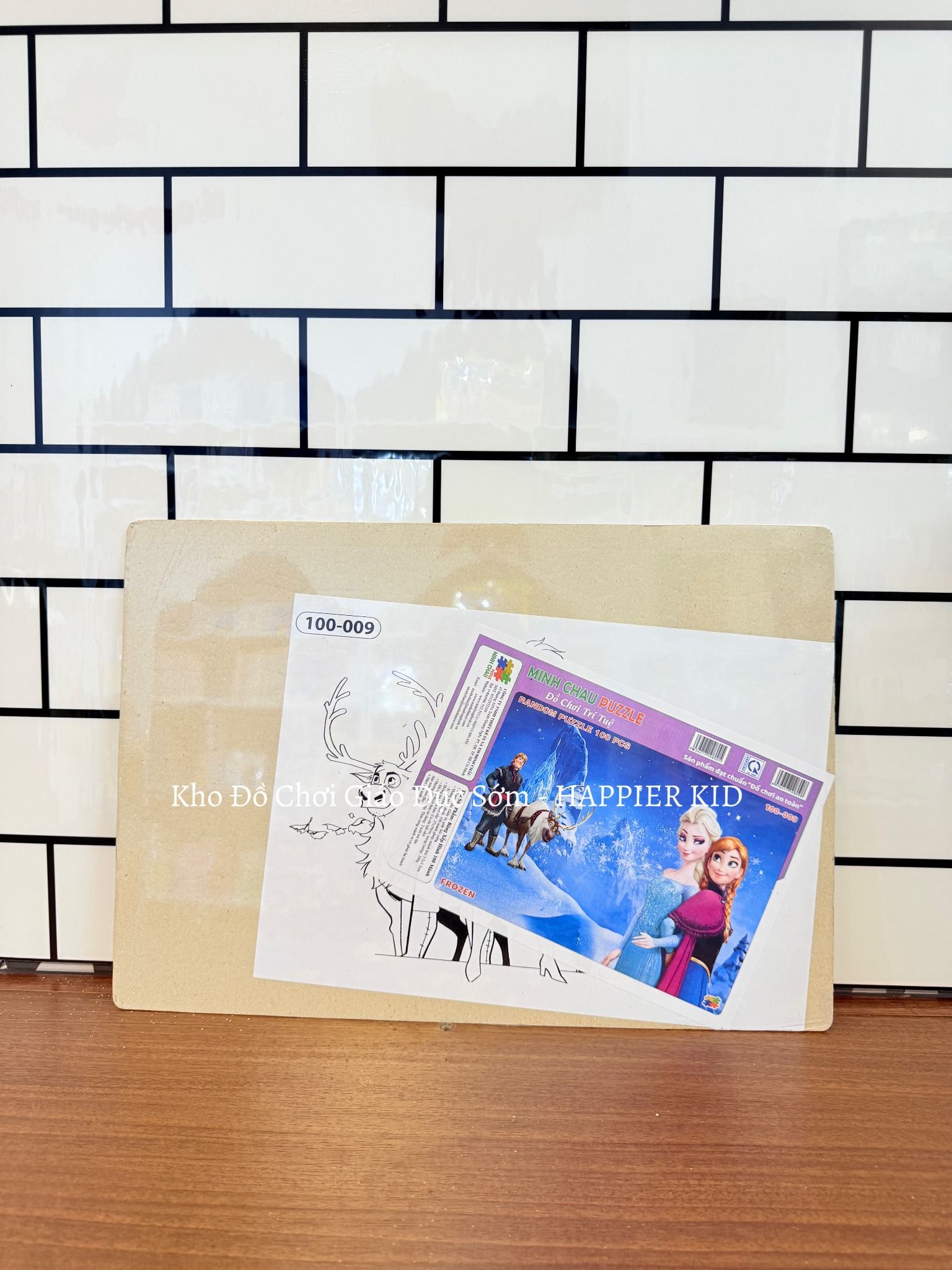  Đồ chơi xếp hình Công Chúa FROZEN cho bé gái 6+ 100 mảnh 27x39cm 