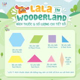  Xếp hình gỗ nam châm Lala wooderland 278 chi tiết 