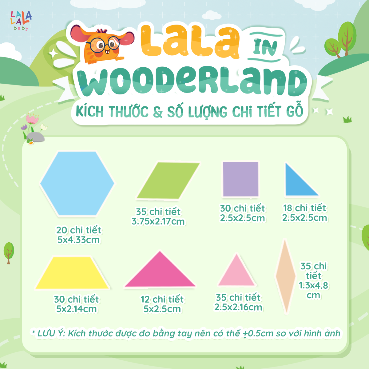  Xếp hình gỗ nam châm Lala wooderland 278 chi tiết 