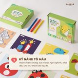  Bộ đồ chơi thủ công cắt dán, gấp giấy, tô màu Lalala baby 