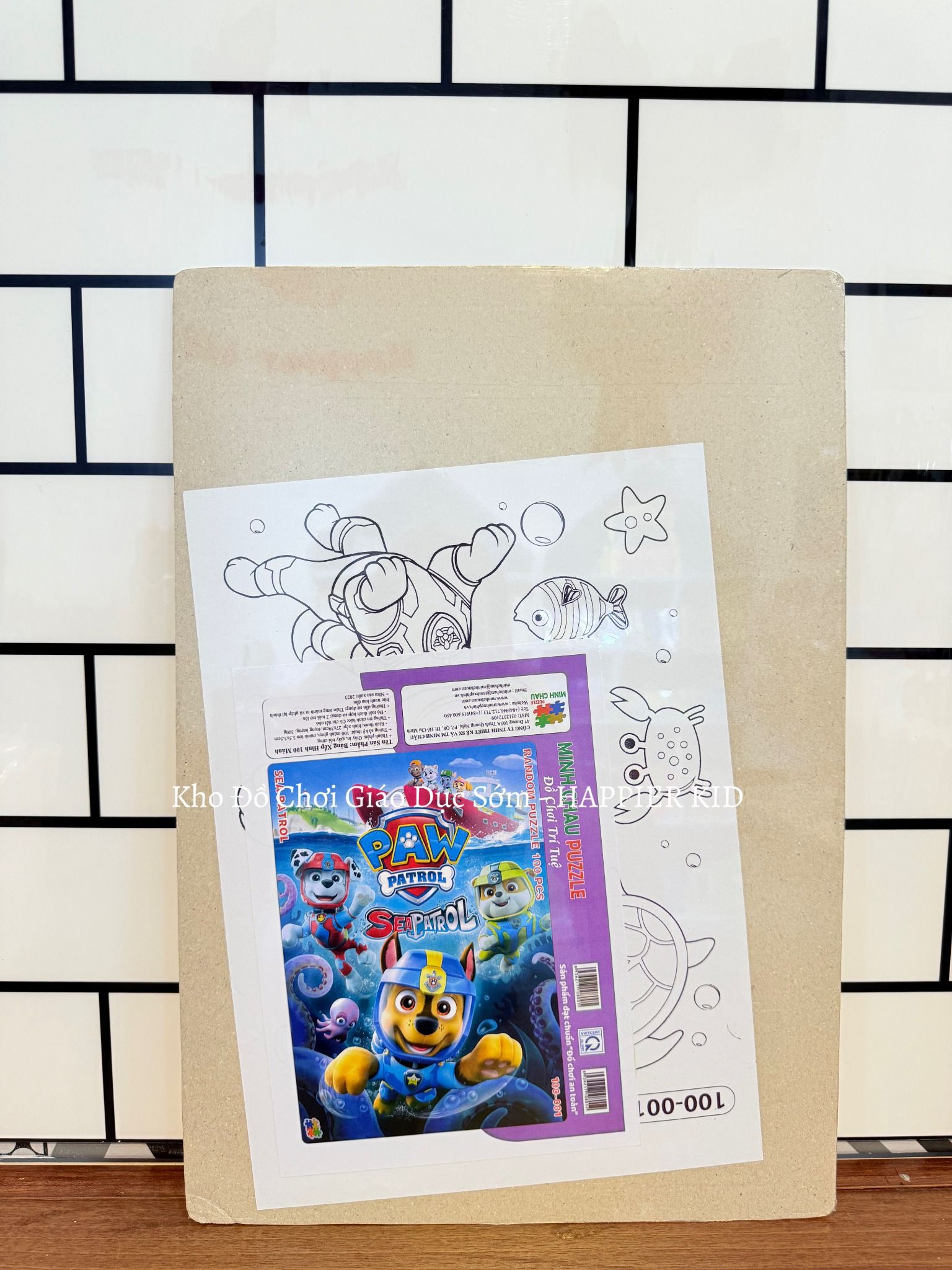  Đồ chơi xếp hình Minh Châu 100 mảnh Random - Sea Patrol 