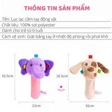  Lục lạc Baby Rattle cầm tay Sozzy, ngộ nghĩnh, có âm thanh 