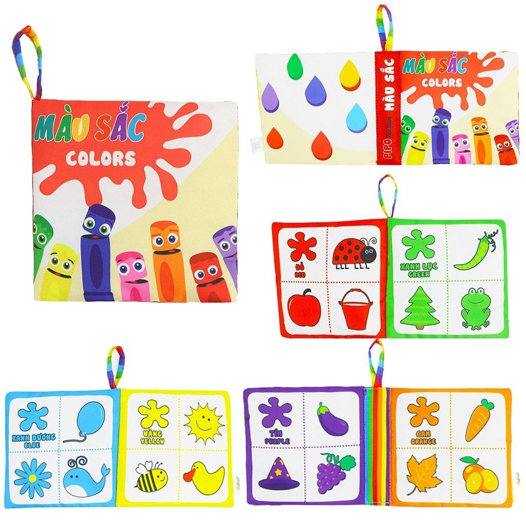  Sách vải sơ sinh Song ngữ PiPoVietnam 