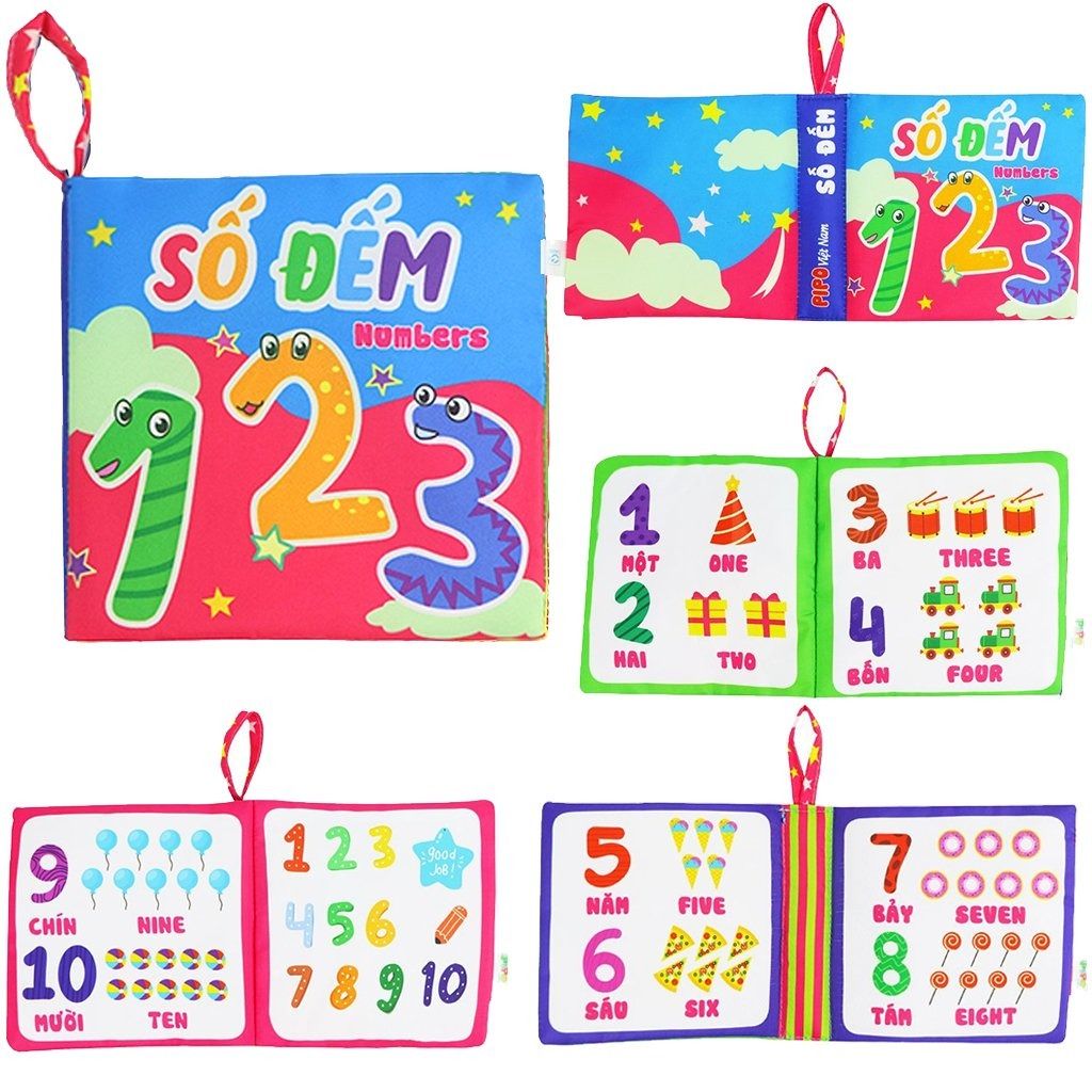  Sách vải sơ sinh Song ngữ PiPoVietnam 